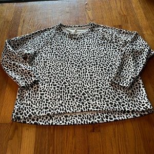 Lou and Grey for Loft Patterned Sweatshirt Top